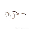 NOUVEAUX RETRO RETRO OVAL FULL RIM METAL PRESCRIPTION LES LOYES ESEURES COMMES POUR LES MÉDICES ET HOMMES